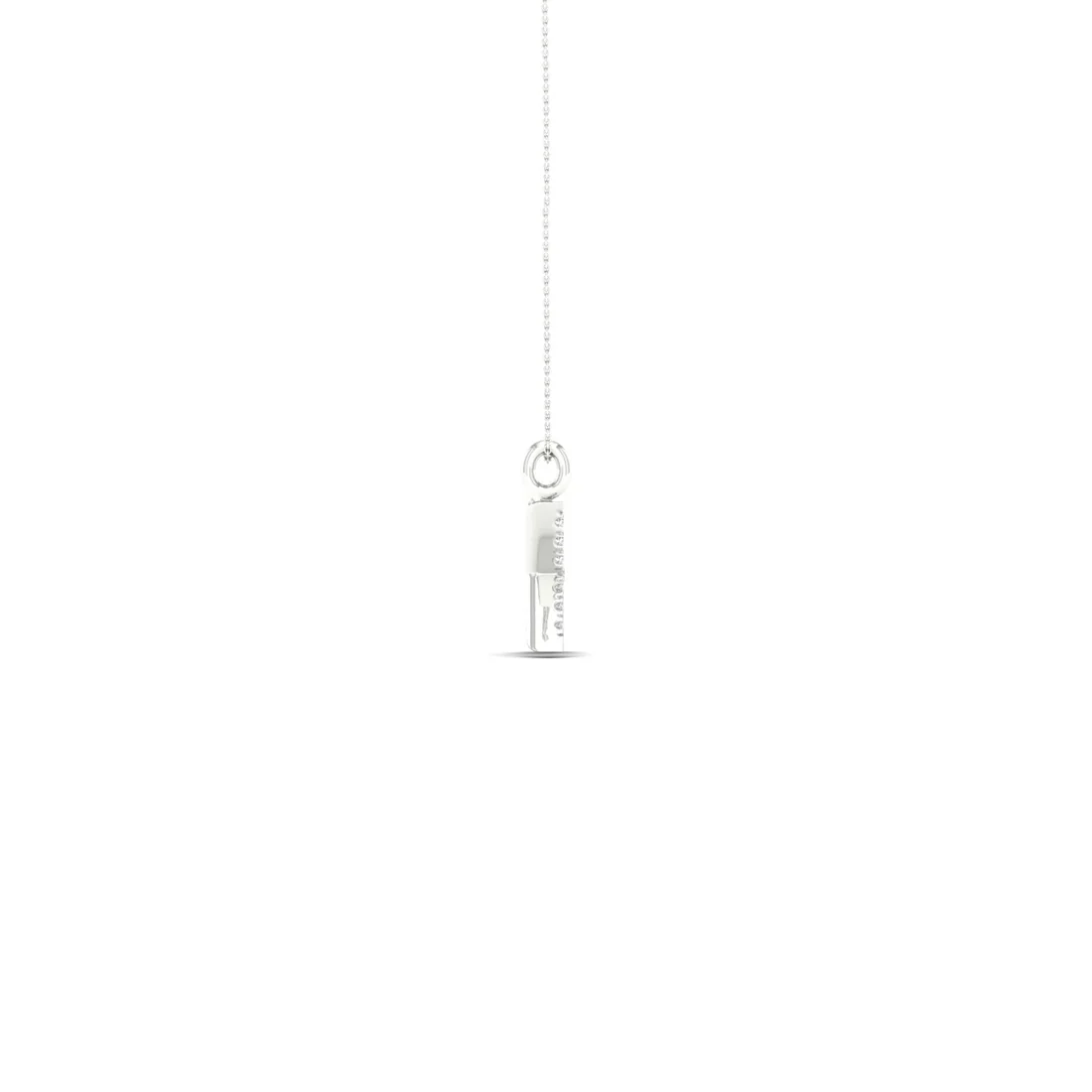 0.06 CTW Lab Grown Diamond X Letter Pendant