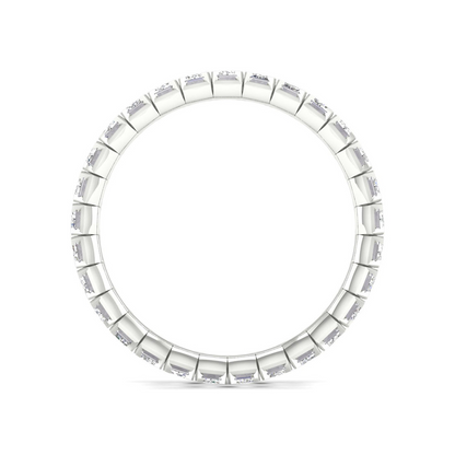 2 CTW Emerald Eternity Lab Grown Diamond Wedding Band