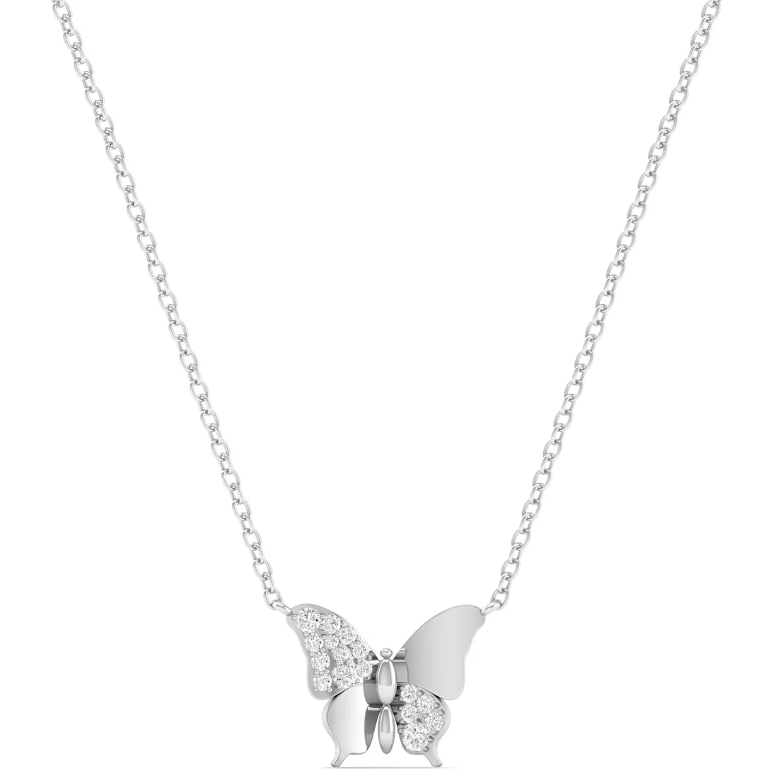 0.15CTW Lab Grown Diamond Elegant Butterfly Pendant