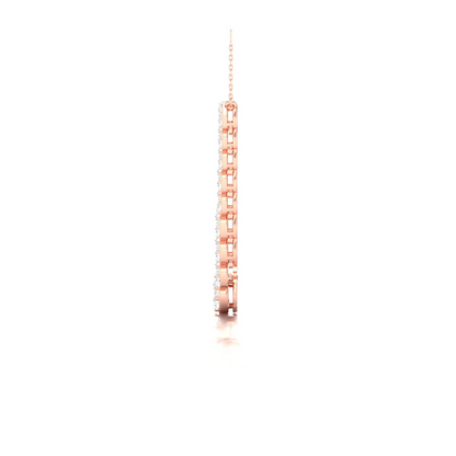2.96CTW Chevron Cluster Lab Grown Diamond Necklace