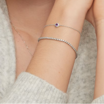 7 inch 3CTW Certified Lab Grown Diamond Tennis Bracelet