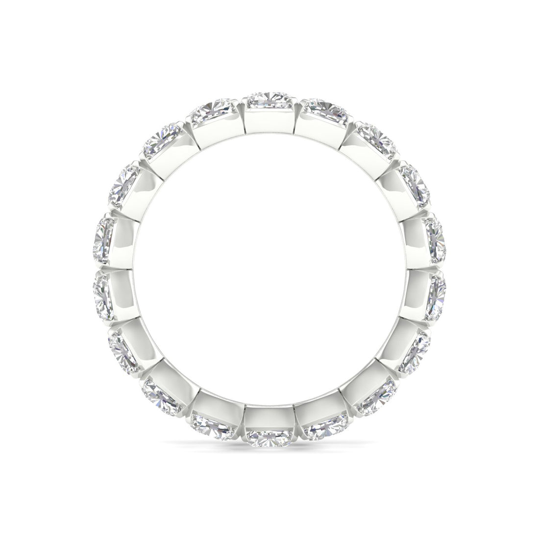 4 CTW Cushion Eternity Lab Grown Diamond Wedding Band