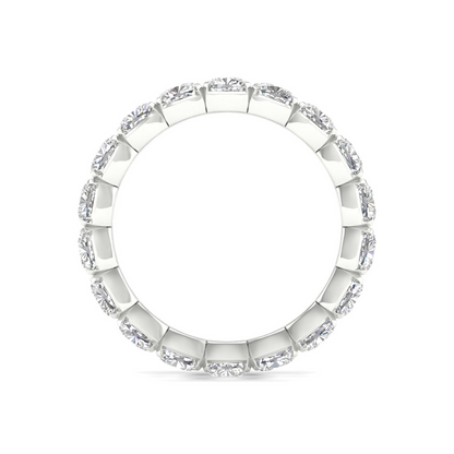 4 CTW Cushion Eternity Lab Grown Diamond Wedding Band