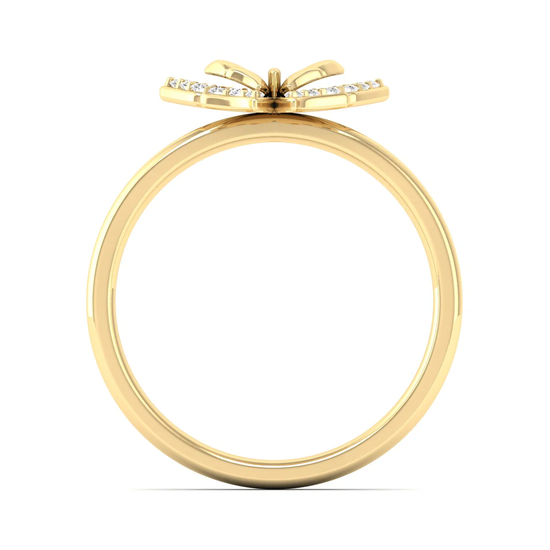 0.15Ctw Lab Grown Diamond Beautiful Butterfly Ring