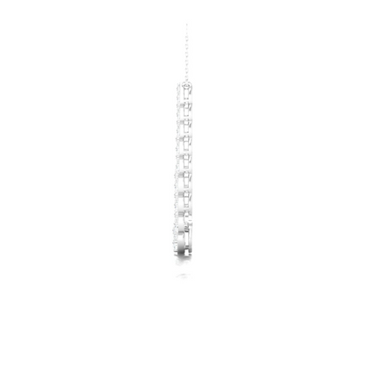 2.96CTW Chevron Cluster Lab Grown Diamond Necklace