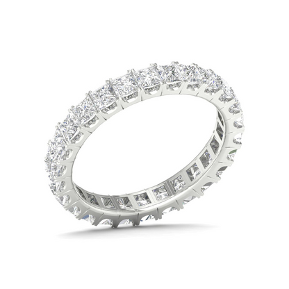 2 CTW Princess Eternity Lab Grown Diamond Wedding Band