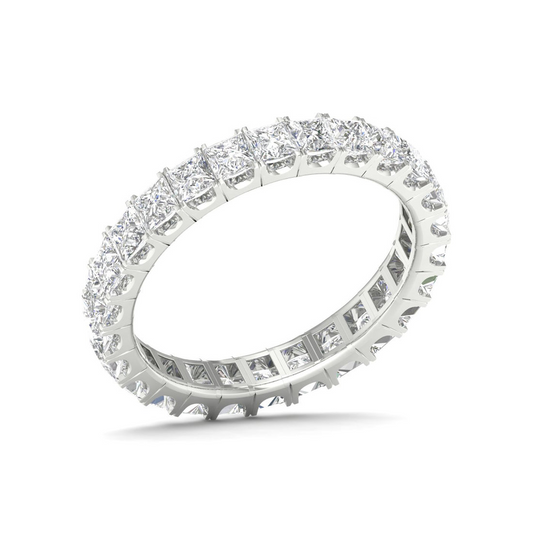 2 CTW Princess Eternity Lab Grown Diamond Wedding Band