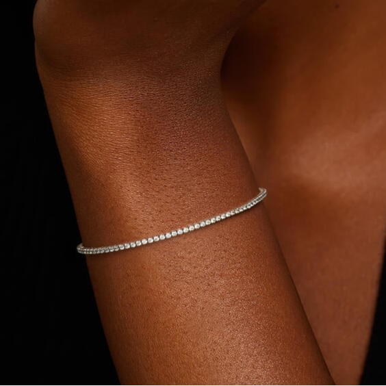 1.50CTW 6.5 inch Lab grown Diamond Tennis Bracelet in Gold