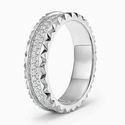 0.64CTW 14K Yellow Gold lab Grown Diamond Trendy Wedding Band