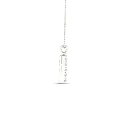 0.05 CTW Lab Grown Diamond K Initial Letter Pendant