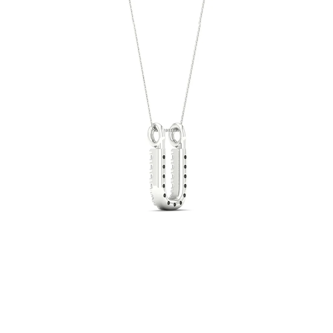 0.05CTW Lab Grown Diamond U Letter Pendant