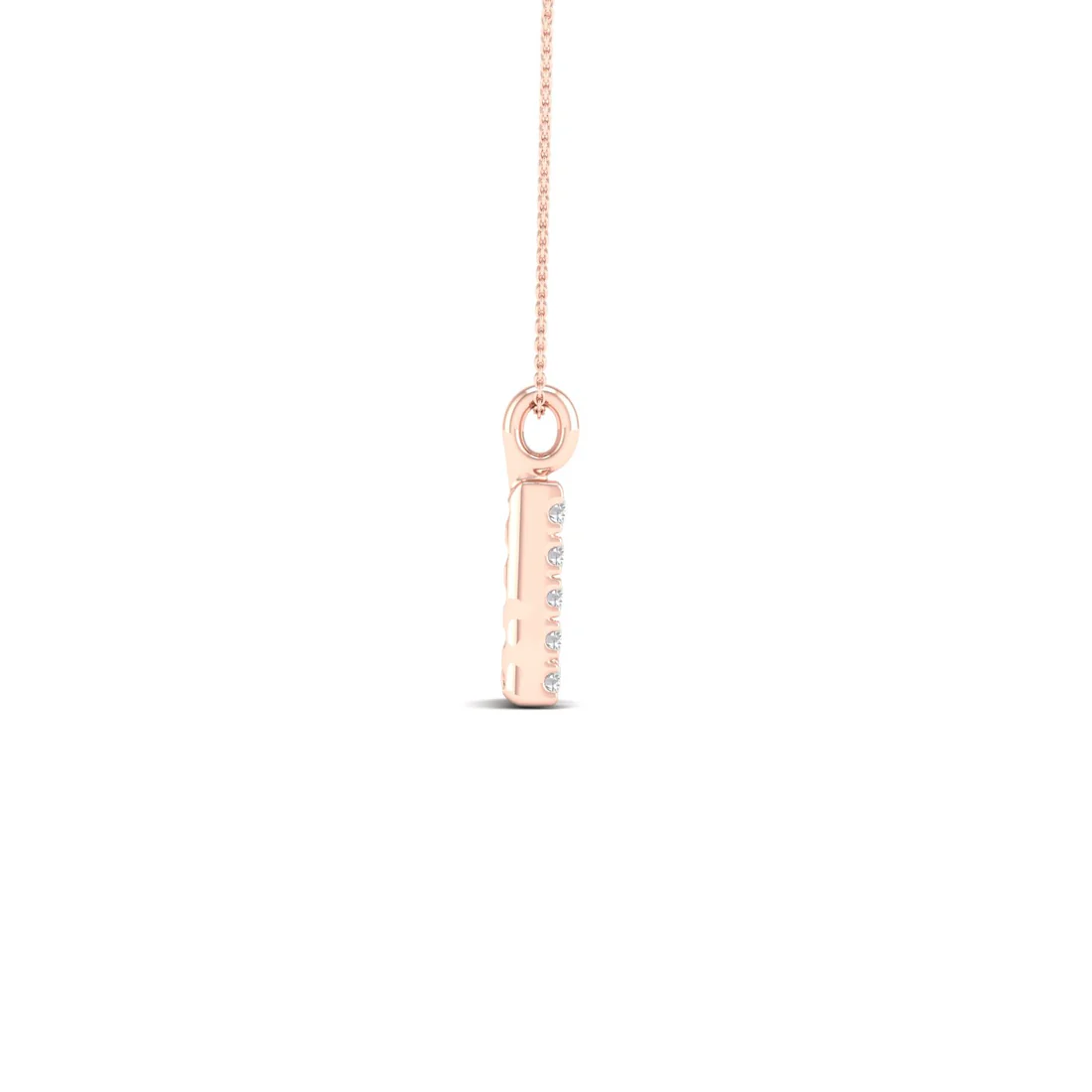 0.05 CTW Lab Grown Diamond L Letter Pendant
