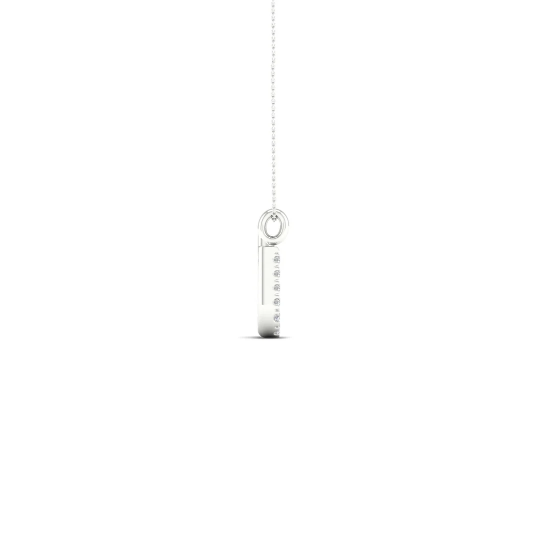 0.05CTW Lab Grown Diamond U Letter Pendant