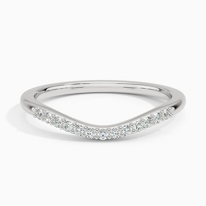 0.09CTW Solid Yellow Gold Lab Grown Diamond Simple Wedding Band