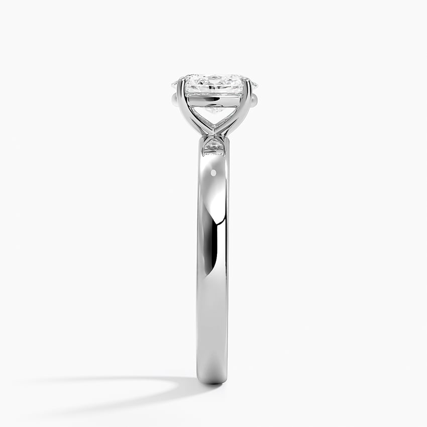 3/4 CT Oval Lab Grown Diamond Gold Solitaire Ring