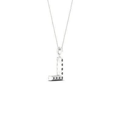 0.05 CTW Lab Grown Diamond L Letter Pendant