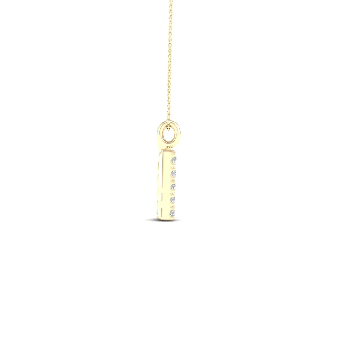 0.05 CTW Lab Grown Diamond L Letter Pendant