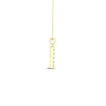 0.05 CTW Lab Grown Diamond L Letter Pendant