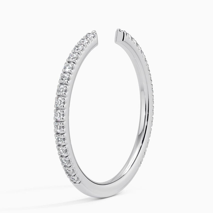 0.22CTW Open Shank Lab Grown Diamond Wedding Band
