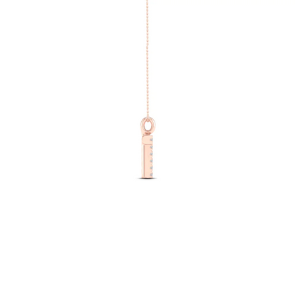 0.05CTW Lab Grown Diamond T Letter Pendant