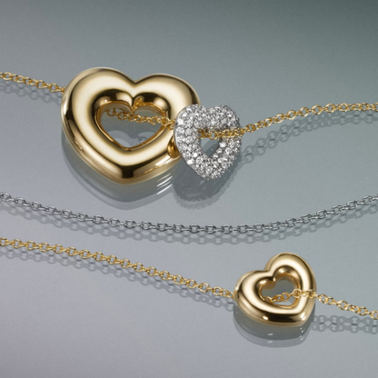 1/3 CTW Lab Grown Diamond Two Hearts Pendant