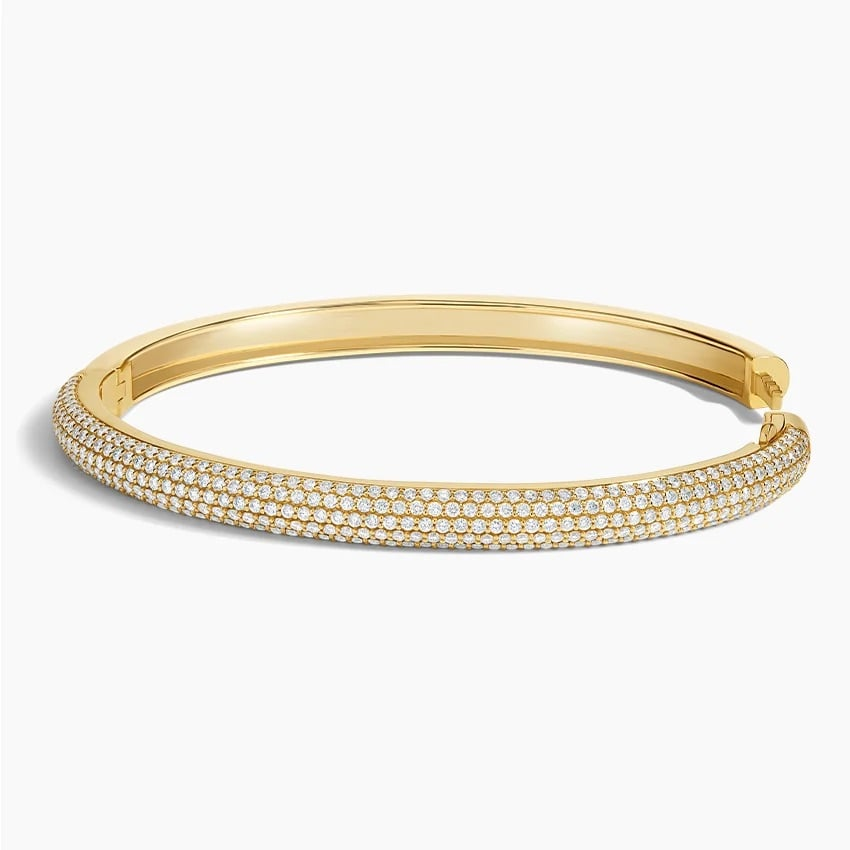 2.37CTW 6.5 inch Lab Grown Diamond Tube Bangle Bracelet