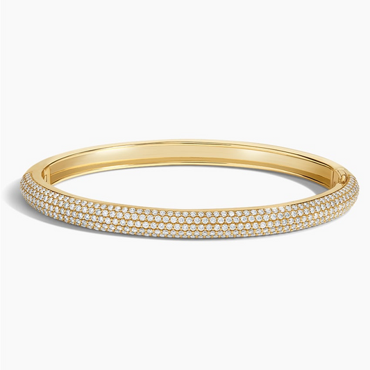2.37CTW 6.5 inch Lab Grown Diamond Tube Bangle Bracelet