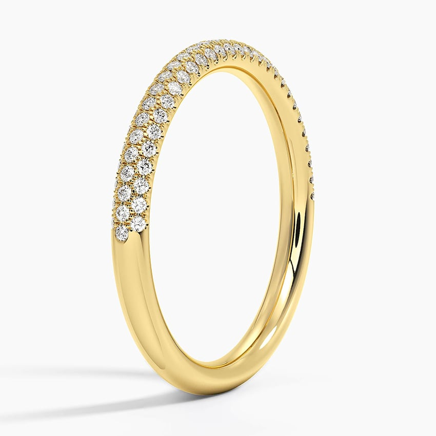 0.29 CTW Pave Set Lab Grown Diamond Half Eternity Band For Women