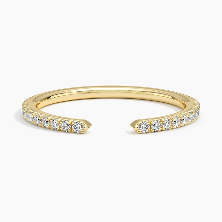 0.22CTW Open Shank Lab Grown Diamond Wedding Band