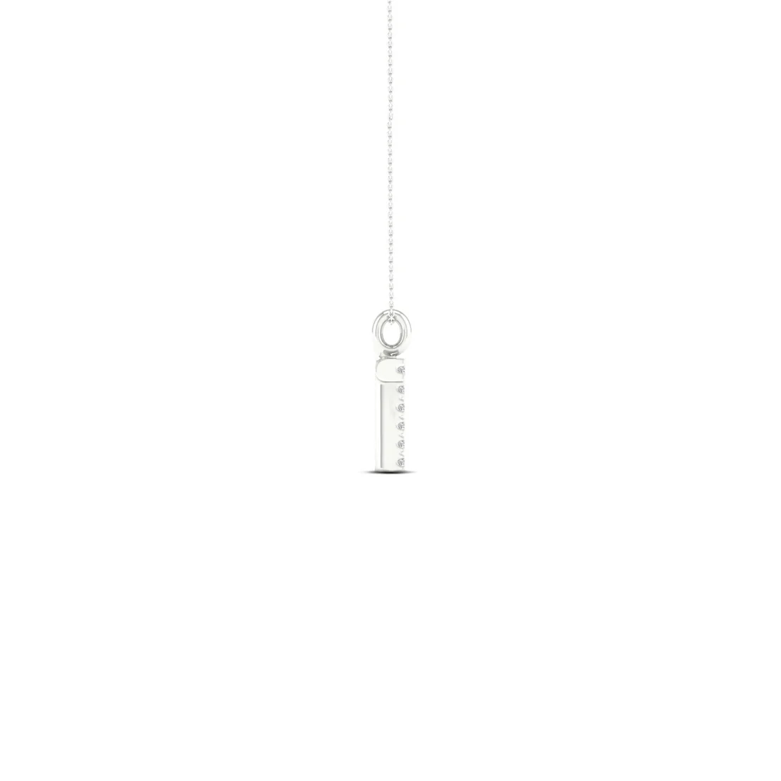 0.05CTW Lab Grown Diamond T Letter Pendant
