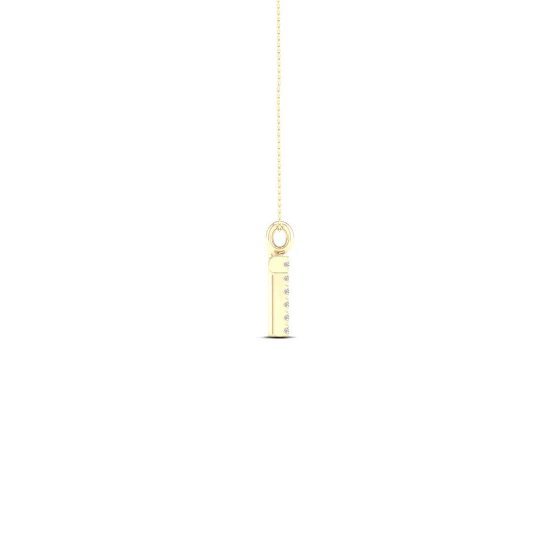 0.05CTW Lab Grown Diamond T Letter Pendant