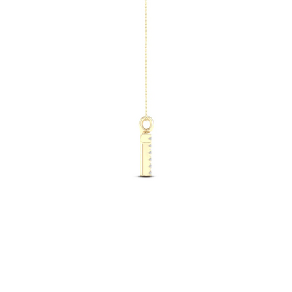 0.05CTW Lab Grown Diamond T Letter Pendant