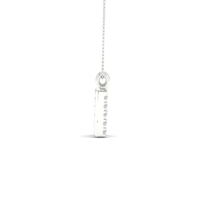 0.06 CTW Lab Grown Diamond M Letter Pendant
