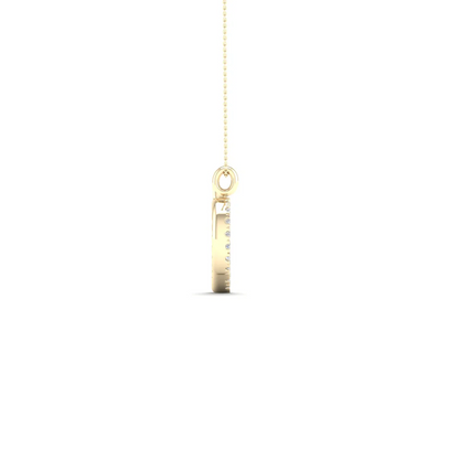 0.07CTW Lab Grown Diamond Q Initial Pendant
