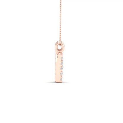0.065 CTW Lab Grown Diamond N Letter Pendant