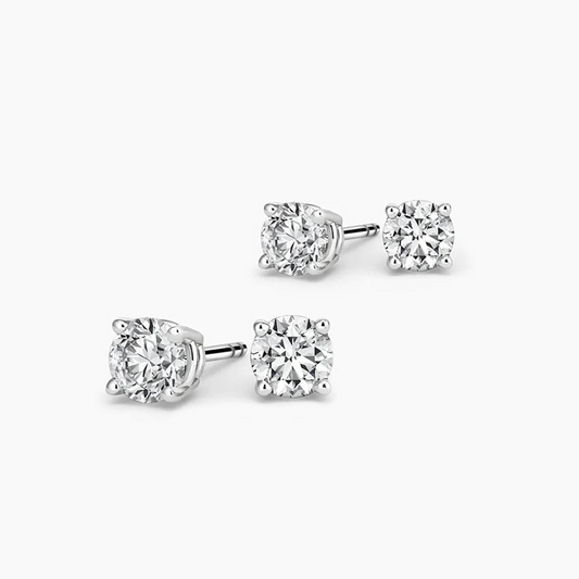 Small Lab Grown Diamond Stud Earring Set For Her