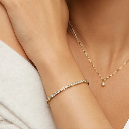 3CTW 6.5 inch Certified Lab Grown Diamond Simple Tennis Bracelet