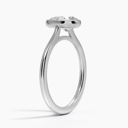 1 1/4CT Pear Lab Grown Diamond Gold Solitaire Ring