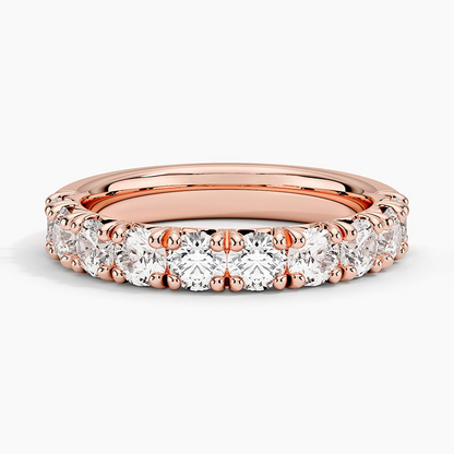 1.29CTW Half Eternity Lab Grown Diamond Wedding Band