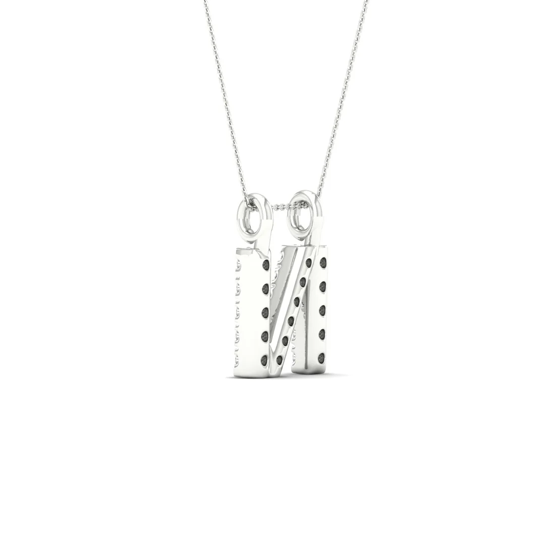 0.065 CTW Lab Grown Diamond N Letter Pendant