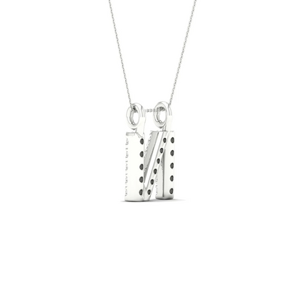 0.065 CTW Lab Grown Diamond N Letter Pendant