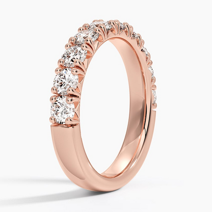 1.29CTW Half Eternity Lab Grown Diamond Wedding Band