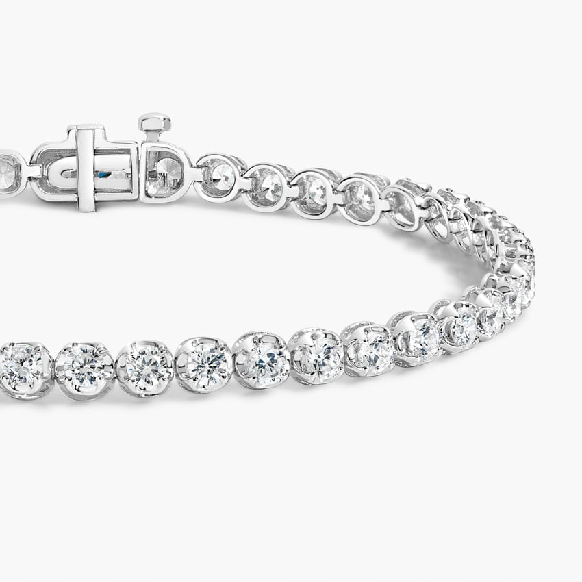 3CTW 6.5 inch Certified Lab Grown Diamond Simple Tennis Bracelet