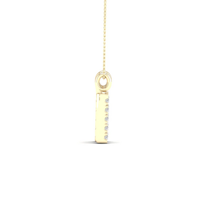0.065 CTW Lab Grown Diamond N Letter Pendant