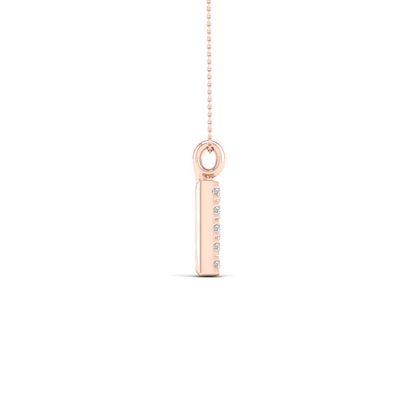 0.065 CTW Lab Grown Diamond P Letter Pendant