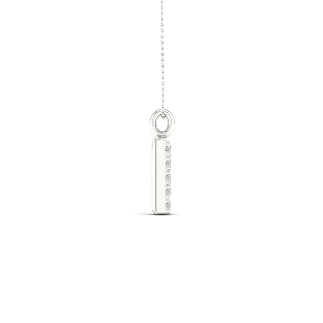 0.065 CTW Lab Grown Diamond P Letter Pendant