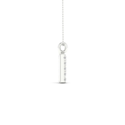 0.065 CTW Lab Grown Diamond P Letter Pendant