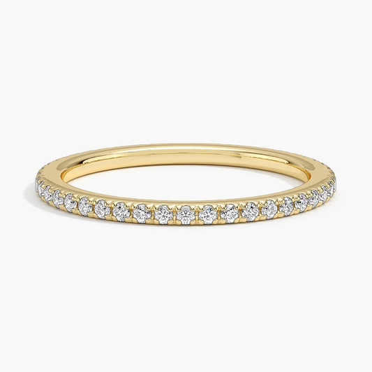 0.37CTW Lab Grown Diamond Stackble Matching Wedding Band