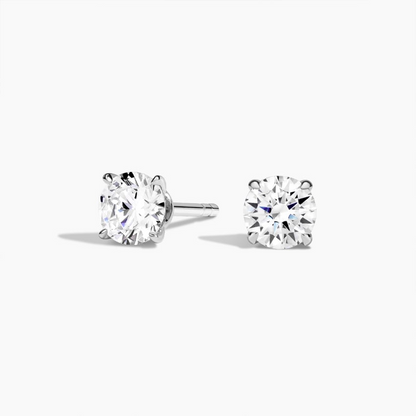 1 CTW Claw Prong Diamond Stud Earrings