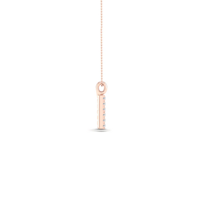0.065CTW Lab Grown Diamond H Letter Pendant